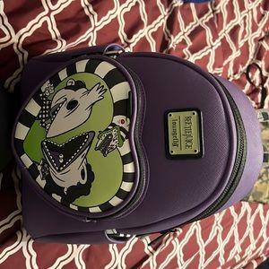 Bundle with wallet for amazing deal!!!Loungefly Beetlejuice backpack!